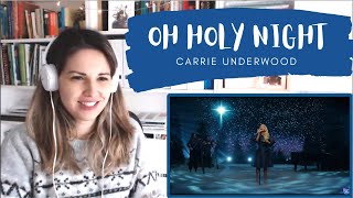 REACTION TO Carrie Underwood singing &quot;Oh Holy Night&quot;-  STUNNING!!