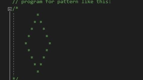 C++ Code |Empty Kite Asterisk Pattern| Dexter Wings