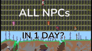 How I spawned all Terraria NPCs in a single ingame day