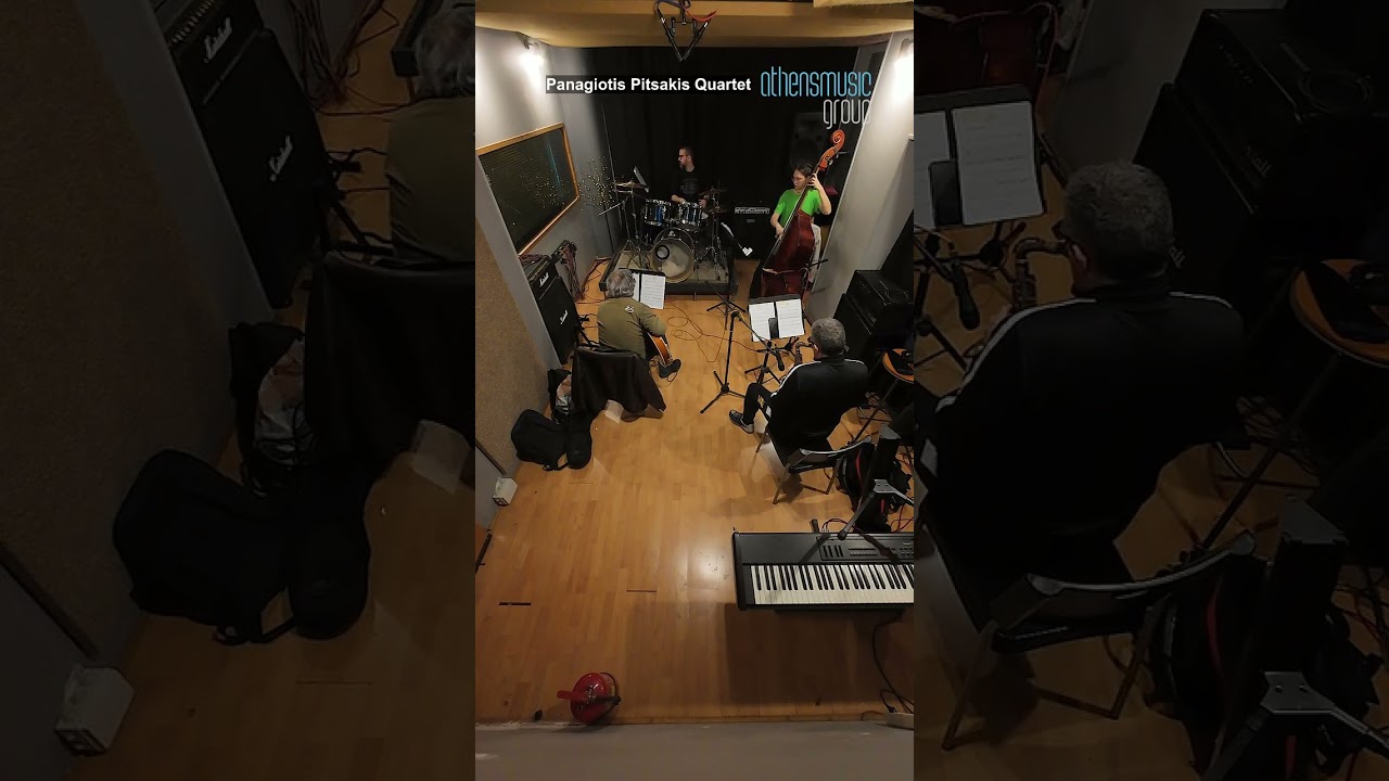 Panagiotis Pitsakis Quartet πρόβα 🎤🎹🎵🎚️🔥📍 Athensmusic Group#musicianlife #music #στούντιο