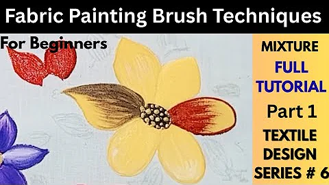 Fabric Painting Different Techniques | Fabric Painting For Beginners | Fabric Painting Tutorial 