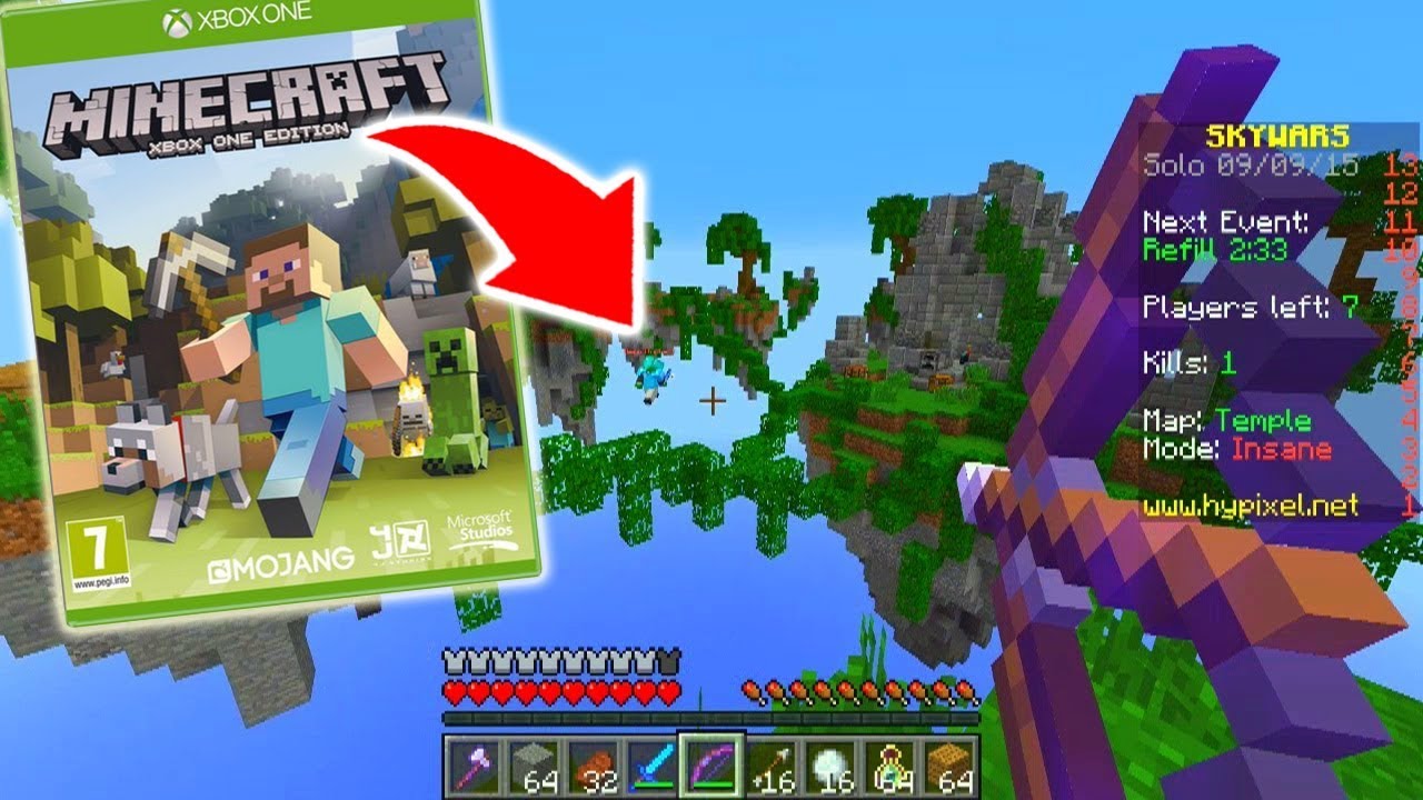 その他 Minecraft Hypixel Minecraft Xbox YouTuber Plays Hypixel Sky Wars - YouTube