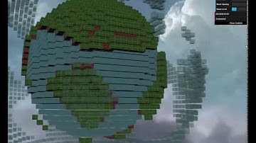 Voxel Planet using 3D Perlin Noise
