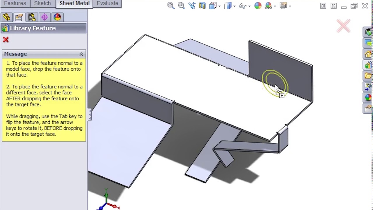 SolidWorks Training : Sheet Metal (Part 3) - YouTube