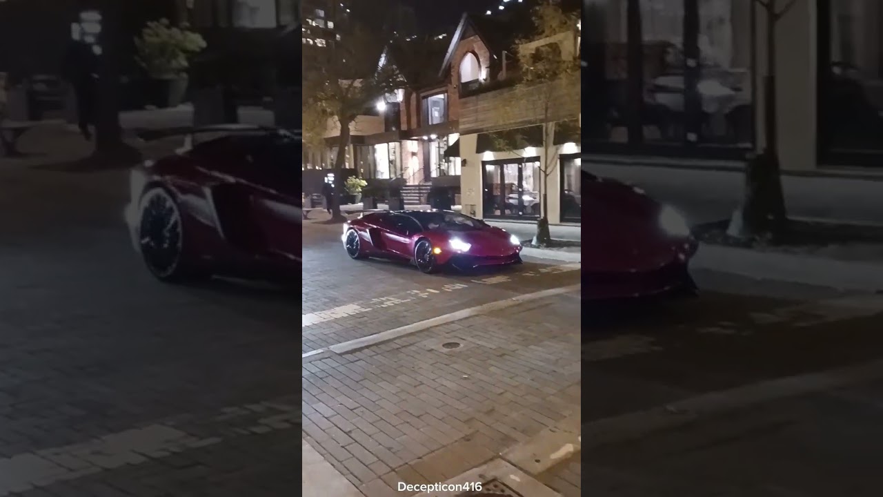 A 1 of 1100 Lamborghini Aventador SV | Toronto Carspotting in Yorkville