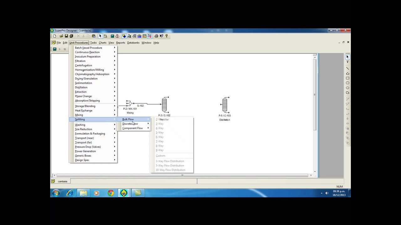 Simulacion SuperPro designer2 - YouTube