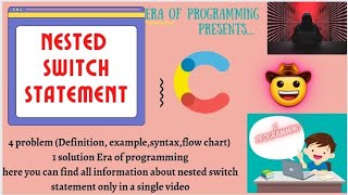 Nested Switch case Statement in C programming | Nested switch case | Nested switch example