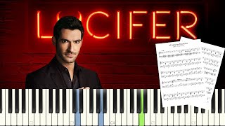 Lucifer - All Along the Watchtower (Lucifer TVShow version) PIANO TUTORIAL || SHEET & MIDI