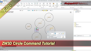 ZW3D Circle Command Tutorial
