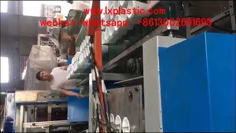 auto hole punching machine re stack flower pot with robot arm