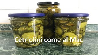 Cetrioli in agrodolce per hamburger | Piu' buoni del Mac