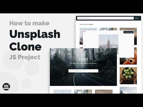 Javascript Project - How to make unsplash clone | Unsplash API [ With Source Code ]