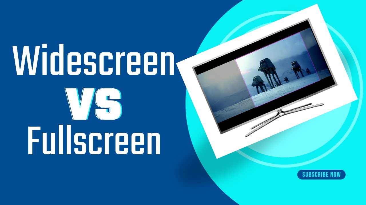 Quick Explanation of Widescreen vs. Fullscreen (No Movies compared, just explaining my video series)