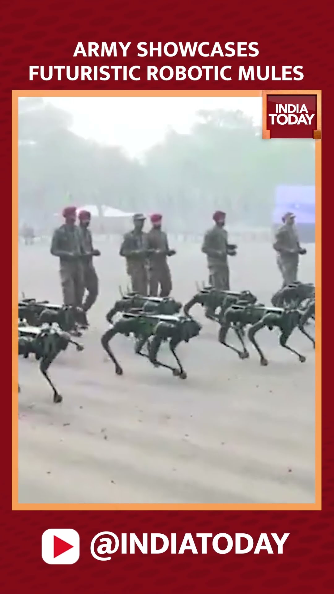 Indian Army Showcases Futuristic Robotic Mules At Southern Command Investiture Ceremony