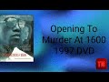 Opening To Murder At 1600 1997 DVD