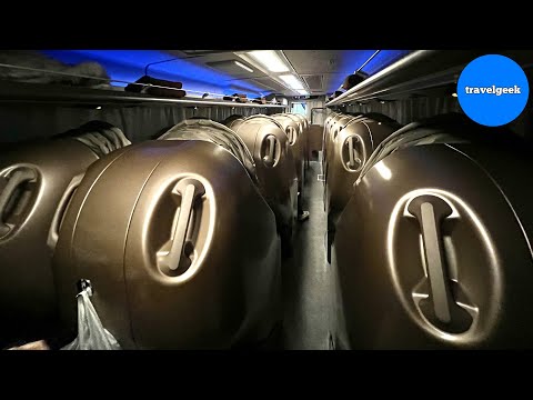 Trying Japan's Sleeping Pod Overnight Bus from Osaka to Tokyo | DOME