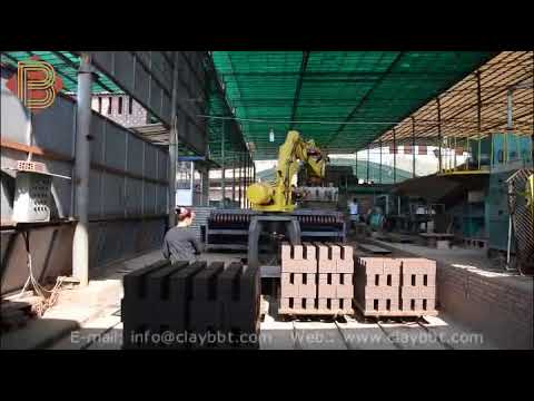 full automatic clay brick line robot brick stacking machine