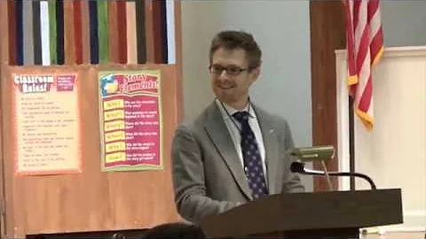 Dr  Joseph Lipp talks to Oak Hill Students