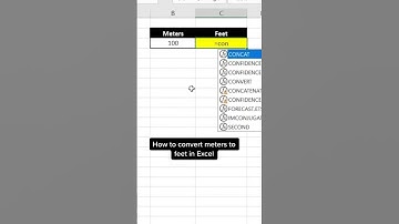 How to convert meters to feet in Excel! #excel
