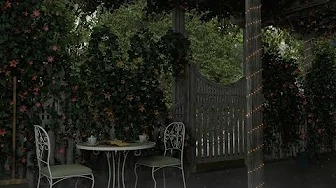 Garden Rain Sounds for Sleeping | Spring Rain Ambience for Sleep, Relaxation, Contentment