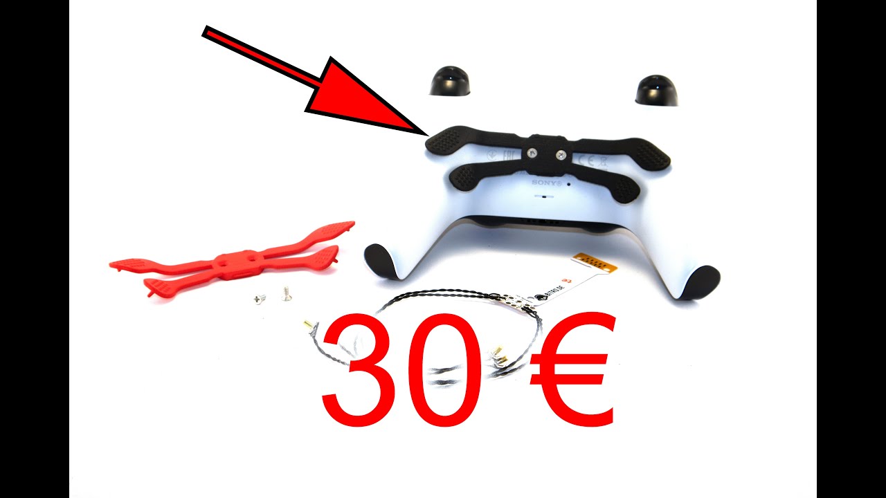 PS5 Controller Mod Kit Umbau 4er Scuf Paddles Grip Case Remapper Gehäuse Schwarz