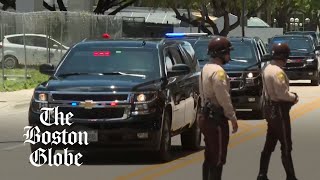 Former President Donald Trump arrives at Miami court to face judge on dozens of federal charges