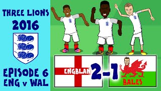 442OONS FRANCE EURO 2016 HIGHLIGHTS: England 2-1 Wales: Bale, Vardy and Sturridge goals!