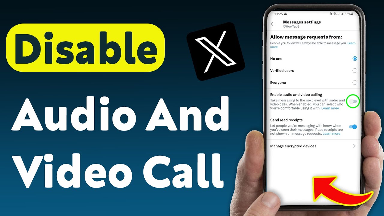 How Disable Audio And Video Call On X (Updated) - YouTube