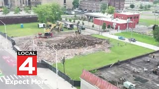 Building torn down despite push to save it in Detroit