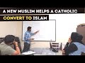 Part 1 - Catholic Youth Converts to Islam with help from New Muslim's - Allahu Akbar