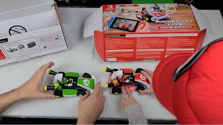 Mario Kart in the House! We Unbox and Play MK Live Home Circuit