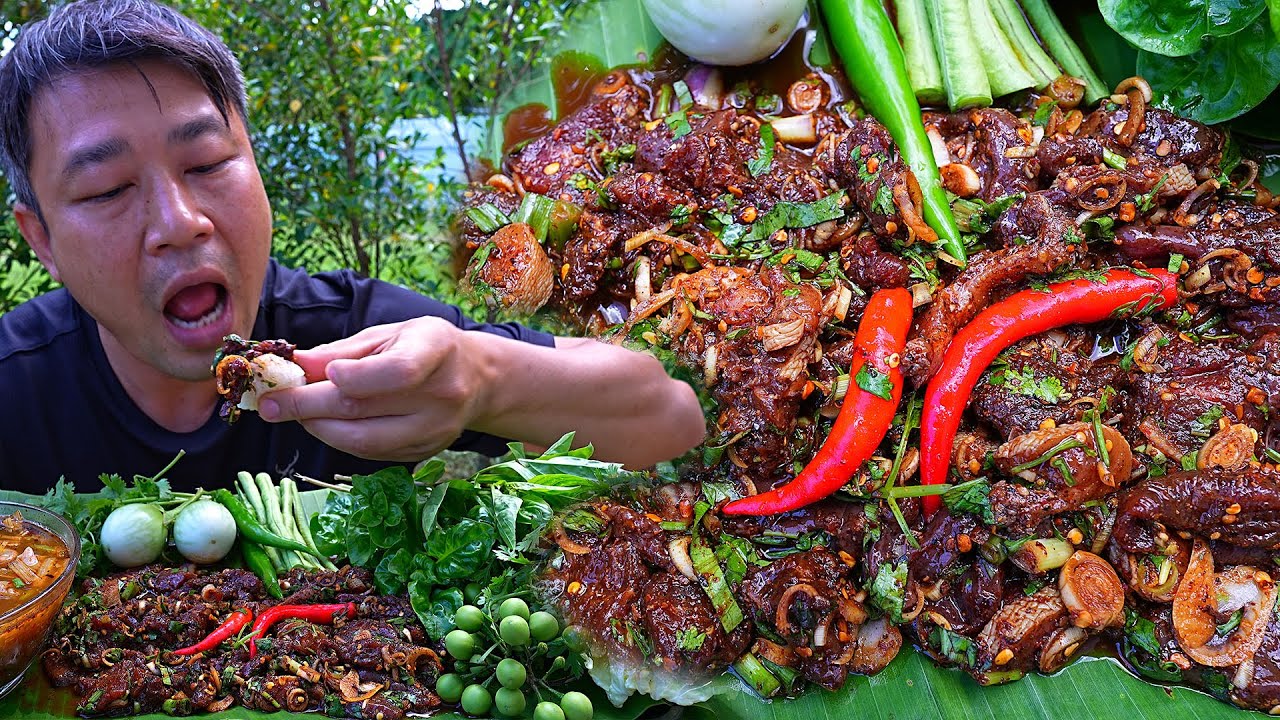 ส้าจิ้นพะเยา เผ็ดๆขมๆ หอมมะแขว่น มันตึ๊งคึขนาดครับ -5-7-2022-