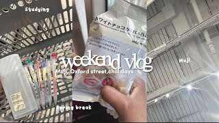 weekend vlog : shopping, cooking, Oxford street, muji haul