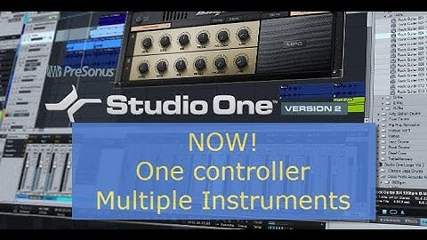 Presonus Studio One Now! - Play & Record multiple Instruments with one controller