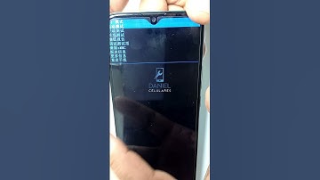 Tela de formatação em chinês. Motorola com tela em chinês