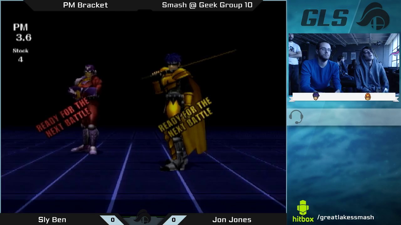 Smash @ Geek Group 10 - Sly Ben (Falcon/Fox) vs. Jon Jones (Ike)