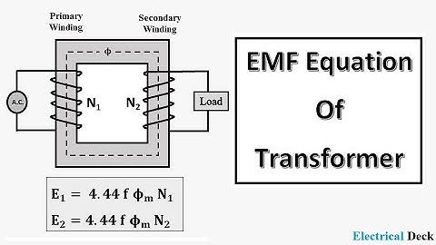 EMF Equation of Transformer & Transformation Ratio