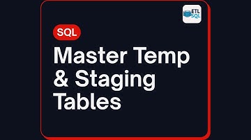 ETL with SQL: Using Temporary & Staging Tables Explained #etl #sql