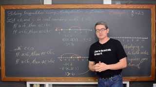 Solving One Step Inequalities with Multiplication and Division