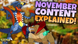 MEGA GARCHOMP IS COMING Pokemon GO November 2023 Content Explained