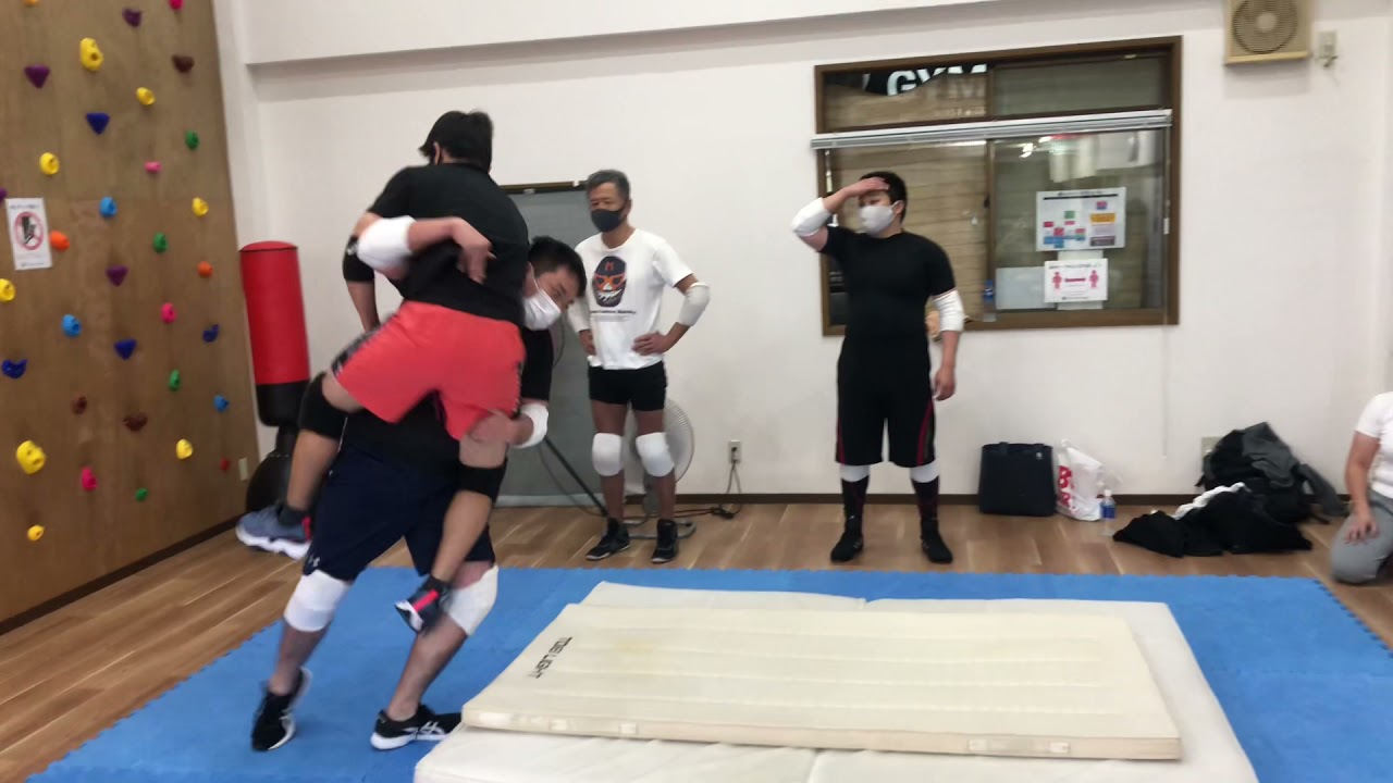 スパインバスター練習 尼崎プロレス練習生募集 2021年11月16日 YouTube