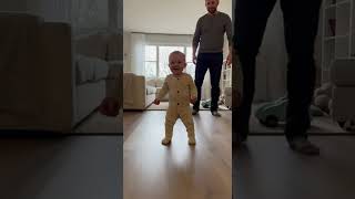 Baby Freezes Then Side-Eyes The Camera