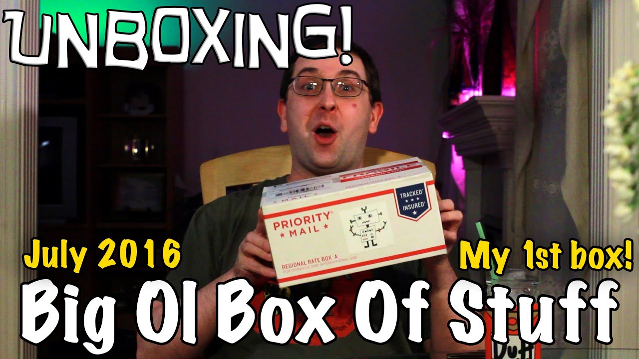 UNBOXING! Big Ol Box Of Stuff July 2016 - My 1st Box