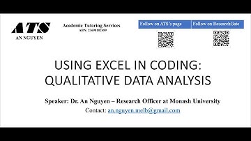 Webinar 07 | Using Excel in coding: Qualitative data analysis