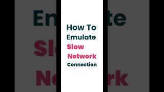 Chrome DevTools Tip - How to emulate slow Network (#shorts, #webdevelopment) screenshot 5