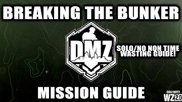 DMZ Breaking The Bunker Mission Guide (Solo Guide!) Full Fight Guide & Dead Drop Location!