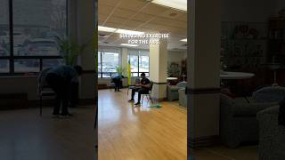 Certified Pilates instructor PJ teaching a class to seniors. #etobicoke #pilates #groupfitness