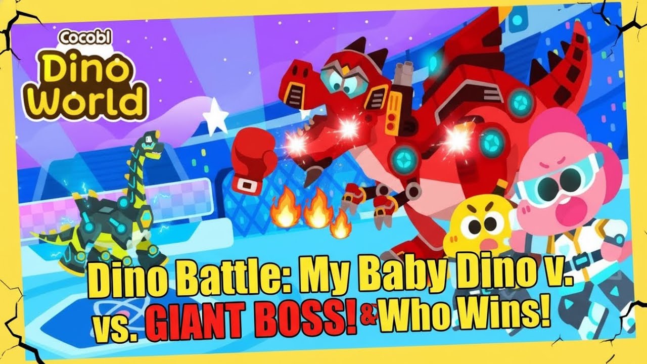 🔴 LIVE: Cocobi Dino World | Dino Battle: My Baby Dino vs. GIANT BOSS! 🥊🔥 Who Wins?