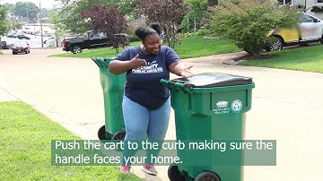 Placing your cart at the curb