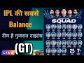 GT Full Player List IPL 2025 :- IPL की सबसे Balance टीम है गुजरात टाइटंस (GT) .